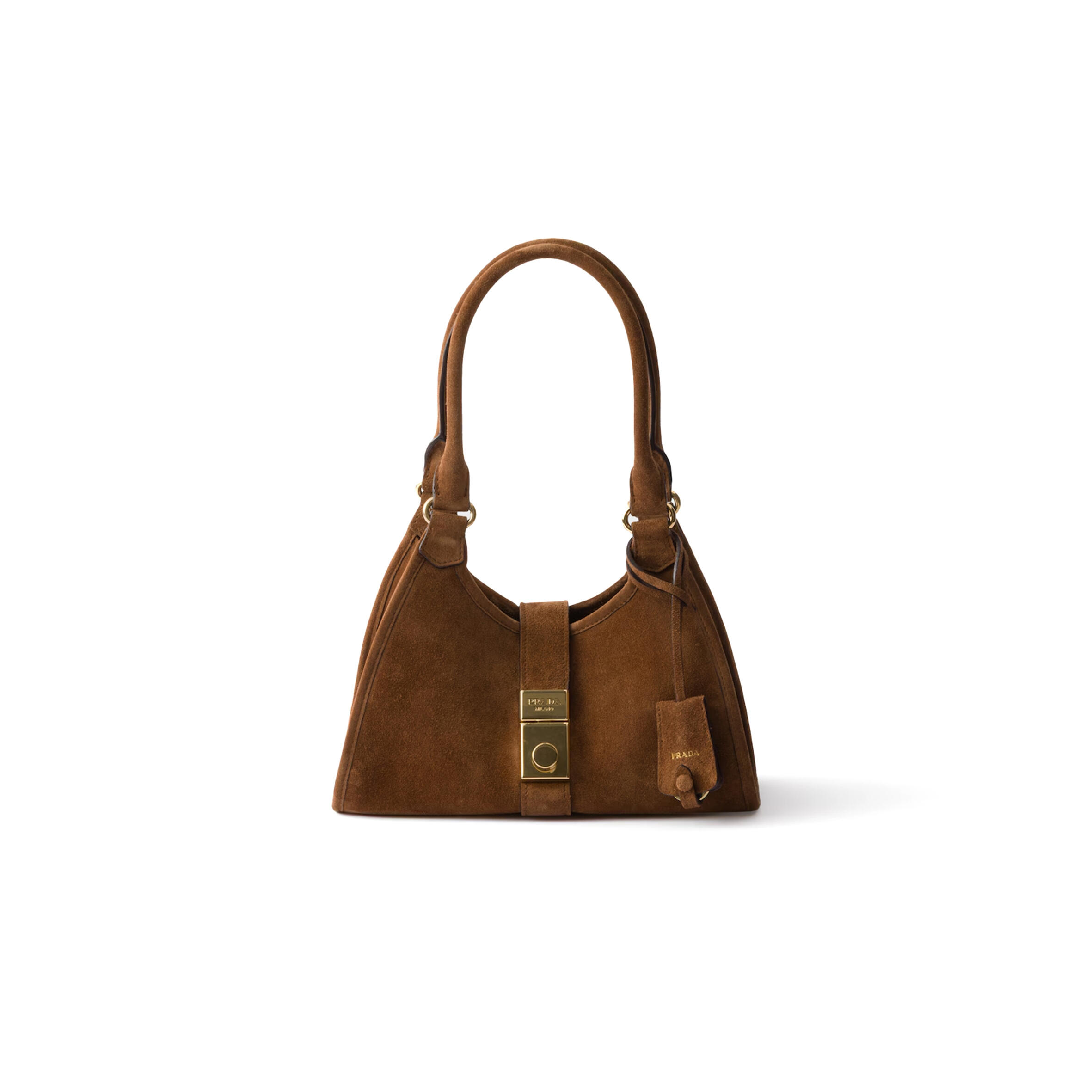 Pra*a small suede tote bag 1bg580 (26*18*12cm)